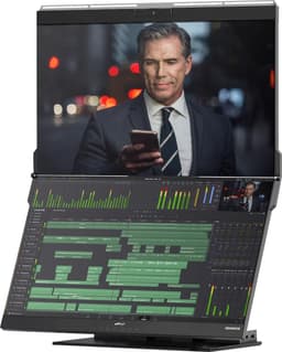 Mobile Pixels Geminos - Gestapelde Dubbele 24 Inch Monitor - FHD - 60hz - 10 in 1 dock — thumbnail 1