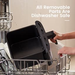 Kyvol Epichef AF60 Airfryer - Luchtfriteuse - Handig kijkvenster - Grote capaciteit van 6QT voor een hele kip - Keramisch gecoate mand - 360° snelle warmtecirculatie - 60+ recepten inbegrepen — thumbnail 2