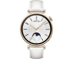 HUAWEI WATCH GT 4 - 41MM - Wit lederen Horlogenband - Verbeterd 24/7 gezondsbeheer - Tot 7 dagen batterijduur - Compatibel met iOS & Android