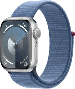 Apple Watch Series 9 - 41mm - Case with Winter Blue Sport Loop - Sterrenlicht Aluminium — thumbnail 2