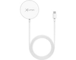 XLayer - MagFix Pro Magnetische Oplader / Adapter - Draadloos Opladen 15W (USB-C) – Oplader Geschikt Voor Apple Iphone met MagSafe