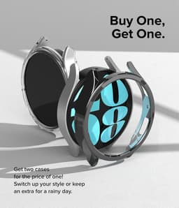 Ringke Slim Hoesje (2-Pack) Geschikt voor Samsung Galaxy Watch 6 40MM - Bumper Case - Lichtgewicht - Transparant Zilver — thumbnail 12
