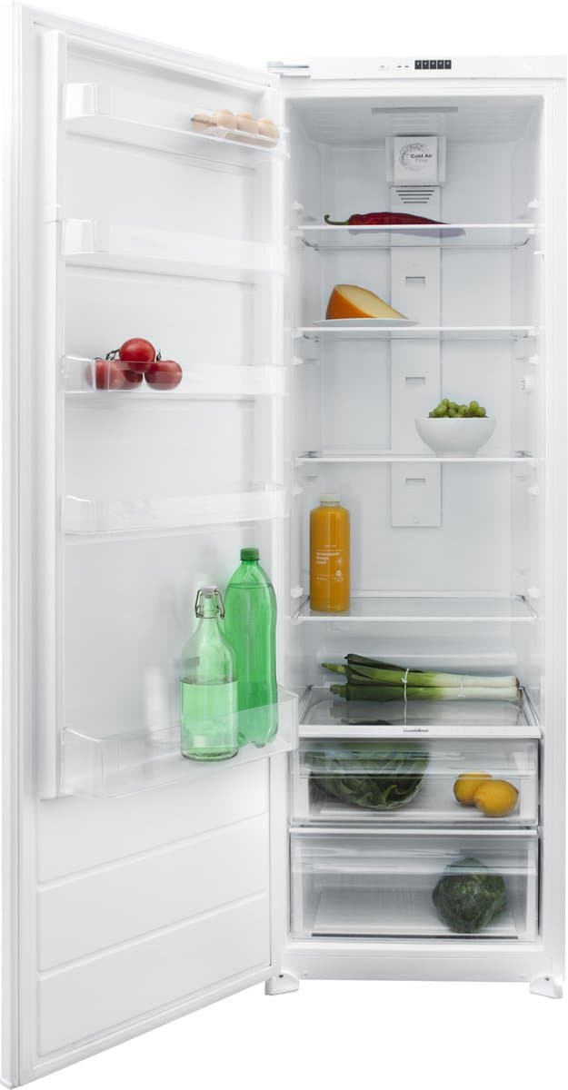 Inventum IKK1785S 178 cm energiezuinige inbouw koelkast - Koeler - 294 liter - Stil - Fresh Cooling - Superkoelen - Vershoudlade - Sleepdeur - Wit — afbeelding 1