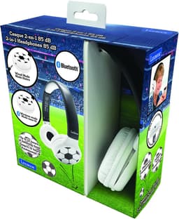 2-in-1 Bluetooth® en Bedrade comfortabele opvouwbare Koptelefoon met veilige volumebeperking Football Design — thumbnail 4