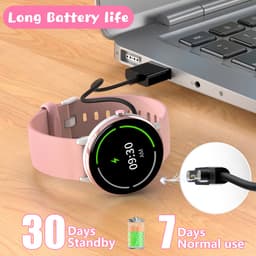 Smartwatch Kinderen - Activity Tracker - Muziek - Waterdicht - Roze — thumbnail 3