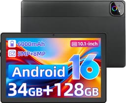 Tablet X6 - 10.1 inch - A537 Chip - 34GB RAM(6G+28GB) - 128GB - WiFi6 - Zwart — thumbnail 1