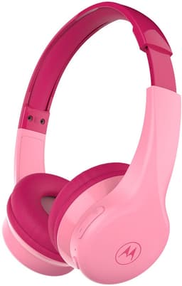 Motorola Sound Koptelefoon - MOTO JR300 - voor Kinderen - met Volumebegrenzer - Bluetooth - Audio Splitter - Roze — thumbnail 2