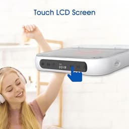 Bluetooth CD-speler - Draagbare CD-speler - Hi-Fi Geluidskwaliteit - 2000mAh Oplaadbare Batterij - 6 Uur Speeltijd - 2.4GHz Bluetooth - Met Anti-schok Technologie - Lichtgewicht 280g - Roze — thumbnail 2