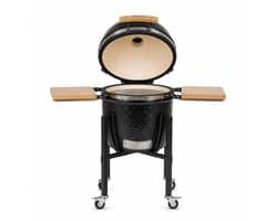 Monolith ONE.55 Kamado BBQ – Starterset met Onderstel & Zijtafels – Ø44 cm – Incl. SGS-systeem, RVS Roosters & Accessoires – Zwart