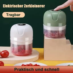 Elektrische groentesnijder, mini-knoflookhakker, geschikt voor het hakken van knoflook, groenten en fruit. Capaciteit knoflookhakker: 250 ml. — thumbnail 3
