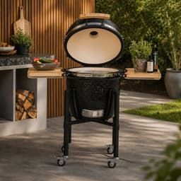 Monolith ONE.55 Kamado BBQ – Starterset met Onderstel & Zijtafels – Ø44 cm – Incl. SGS-systeem, RVS Roosters & Accessoires – Zwart — thumbnail 5