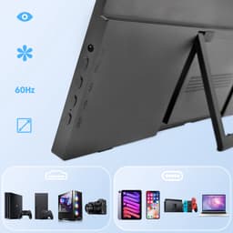 HDeye 14" Draagbare Monitor – 100% sRGB, 1920x1200 IPS, 400cd/m², Dual USB-C, Ultra-Slim 0,56kg – Voor Laptop & Telefoon — thumbnail 11