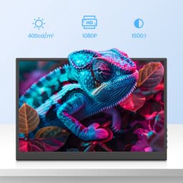 HDeye 14" Draagbare Monitor – 100% sRGB, 1920x1200 IPS, 400cd/m², Dual USB-C, Ultra-Slim 0,56kg – Voor Laptop & Telefoon — thumbnail 9