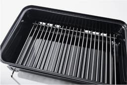 Houtskoolbarbecue | Draagbare Barbecue | Camping Barbecue Met Deksel En Tafelblad | Een Met Porselein Geëmailleerde Schaal | Klein En Licht | Outdoor Oven - Zwart (1131004) — thumbnail 4