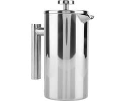Byshayne- Koffiezetapparaat Dubbelwandig RVS - Franse Pers - Theepot met Filter - 1000 ML - Hittebestendig - Geschikt voor Kantoor en Camping