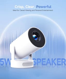 4K Smart Projector - Draagbare Beamer - Android 11 - Wifi 6 - Bluetooth 5.4 - Native 720P HD - Automatische Keystone Correctie - 180° Draaibaar - Ingebouwde Speaker - Voor Thuisbioscoop, Gaming en Presentaties — thumbnail 5