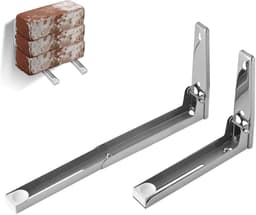Magnetron Wandstandaard - Oven Beugel - Keuken Opbergen - Opvouwbaar Verstelbaar - 35 Kg Draagkracht - Zilver — thumbnail 5