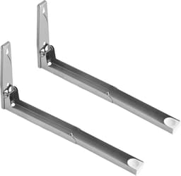 Magnetron Wandstandaard - Oven Beugel - Keuken Opbergen - Opvouwbaar Verstelbaar - 35 Kg Draagkracht - Zilver — thumbnail 3