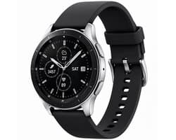 Samsung Galaxy Watch 1 GPS Cellular 42 mm Aluminium Zilver met Zwarte band