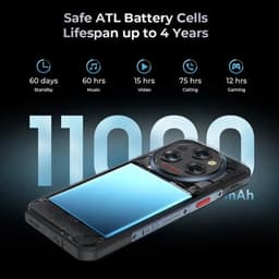 Oukitel WP35 16,8 cm (6.6") Hybride Dual SIM Android 14 5G USB Type-C 8 GB 256 GB 11000 mAh Grijs — thumbnail 2