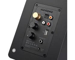 Bluetooth Bookshelf Speakers – Draadloze Speakers – Boekenplank Speakers – Compacte Speakers – 120W Vermogen – Houten Behuizing