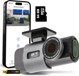 SecurLens Y Dashcam 4K – Dashcam Voor Auto – Wifi & App – Nachtzicht – G-Sensor – incl. 64GB SD-kaart — thumbnail 1