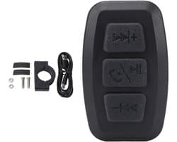 Draadloze Media Afstandsbediening voor Muziek en Selfies, Oplaadbaar en Waterdicht, Geschikt voor Stuurwielbediening en Auto-accessoires