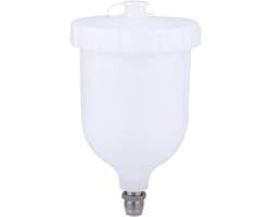 Spraykan met Gravity Feed voor Verfspuiten - 600ml Plastic Verfspuitbeker voor D-Evilbiss en T-Ekna Pro