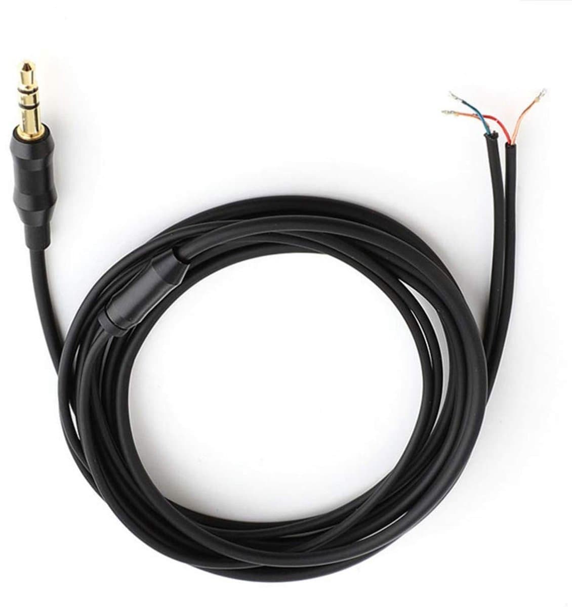 Vt products - Koptelefoon audio kabel - 1,5 m - DIY vervangingskabel - 3,5 mm - Hoogwaardige kwaliteit - Geschikt voor hoofdtelefoons - 4-polige aansl — afbeelding 1