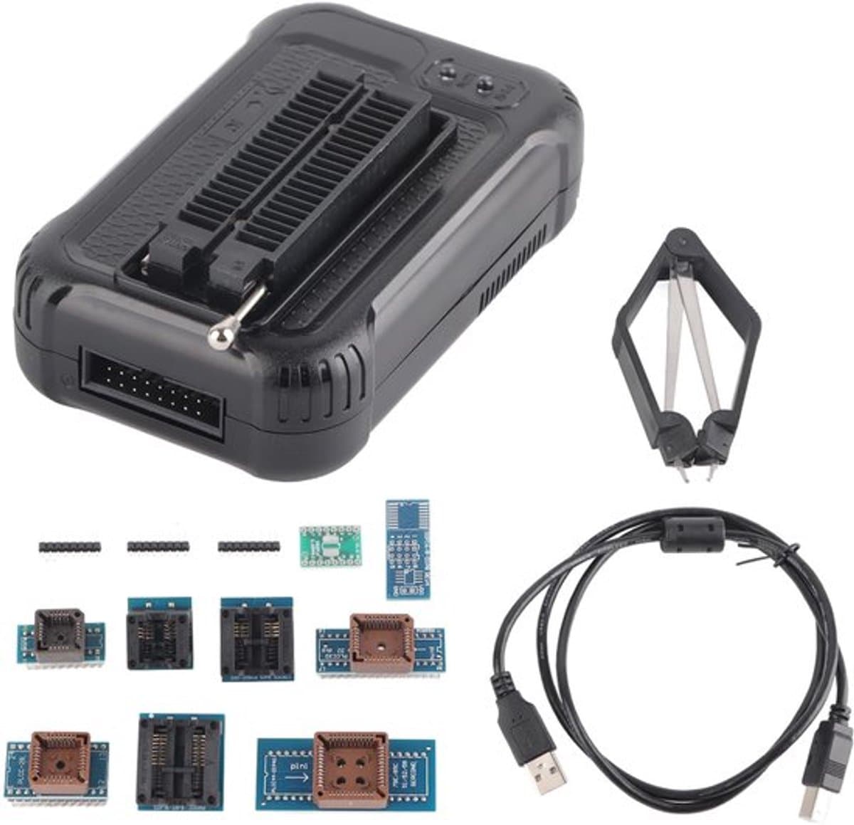 USB Universele Programmeur, TL866II Plus USB Programmeur met 9 Krachtige Flash Adapters, EEPROM Flash 8051 AVR MCU GAL PIC, 15000+ Ondersteuning, voor 2000/XP/2003/2008/VISTA/7/8/10, standaard — afbeelding 1