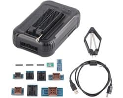 USB Universele Programmeur, TL866II Plus USB Programmeur met 9 Krachtige Flash Adapters, EEPROM Flash 8051 AVR MCU GAL PIC, 15000+ Ondersteuning, voor 2000/XP/2003/2008/VISTA/7/8/10, standaard