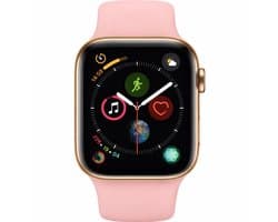 Apple Watch Series 4 (GPS + Cellular) 44 mm Goud Roestvrij Staal met Roze band