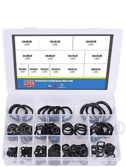 Wasmachines assortiment kit - 640 stks Carbon Steel Golvend Wave Crinkle Spring Washers — thumbnail 1