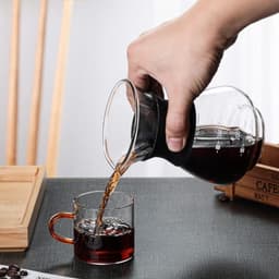 HEZIVO® Koffiezetapparaat Filterkoffie - Koffiemachine Handmatig - RVS Filter - 400 ml — thumbnail 3