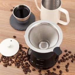 HEZIVO® Koffiezetapparaat Filterkoffie - Koffiemachine Handmatig - RVS Filter - 400 ml — thumbnail 5