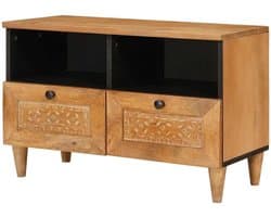 Tv-meubel Wandmontage - Tv-kast Dressoir - Opbergen Media - Ruime Opbergvakken - 70 x 33 x 46 cm - Bruin