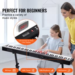 Digitaal Toetsenbord 88 Toetsen Elektrische Piano met 1000 Ritmes — thumbnail 5