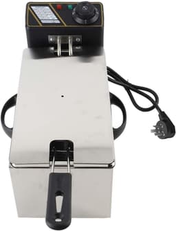 Elektrische Friteuse - Olie Friteuse - Lekker Frituren - Precisie Temperatuurregeling - 4 Liter Capaciteit - Zilver — thumbnail 1
