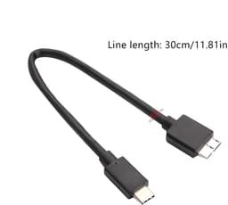 Harde schijf kabel - Externe data kabel - Snelle data overdracht - 5 Gbps snelheid - 30 cm - Zwart — thumbnail 2