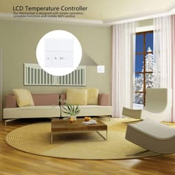 Slimme Thermostaat - Verwarmingsthermostaat Programma - Energie Besparen - Wifi Bediening - Wandmontage - Wit — thumbnail 3