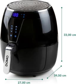 Heteluchtfriteuse - Airfryer Gezond - Gezond Koken - 8 Programma's - 4 Liter - Zwart — thumbnail 3