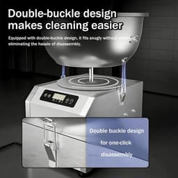 Elektrische Deegmixer - Keukenmachine Kneedmachine - Brood Bakken - Dubbele Rotatie Kneedtechnologie - 8kg Capaciteit - Zilver — thumbnail 2