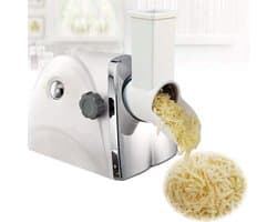 Elektrische Kaasrasp - Salademaker Keukenmachine - Snel Ingrediënten Snijden - 30 kg/u Capaciteit - 30 kg/u - Wit