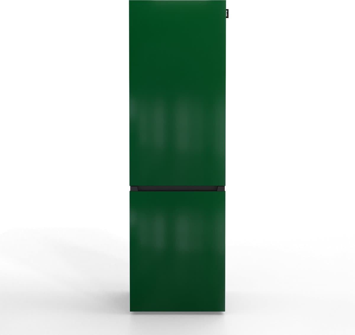 NUNKI LARGECOMBI-FDAR / Combi Bottom Koelkast, E, 198+71l, Gloss Dark Green (Front only) — afbeelding 1