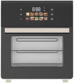 Heteluchtfriteuse Oven - Digitale Airfryer - Vetarm Koken - 360° Hetelucht - 15 Liter - Zwart — thumbnail 2