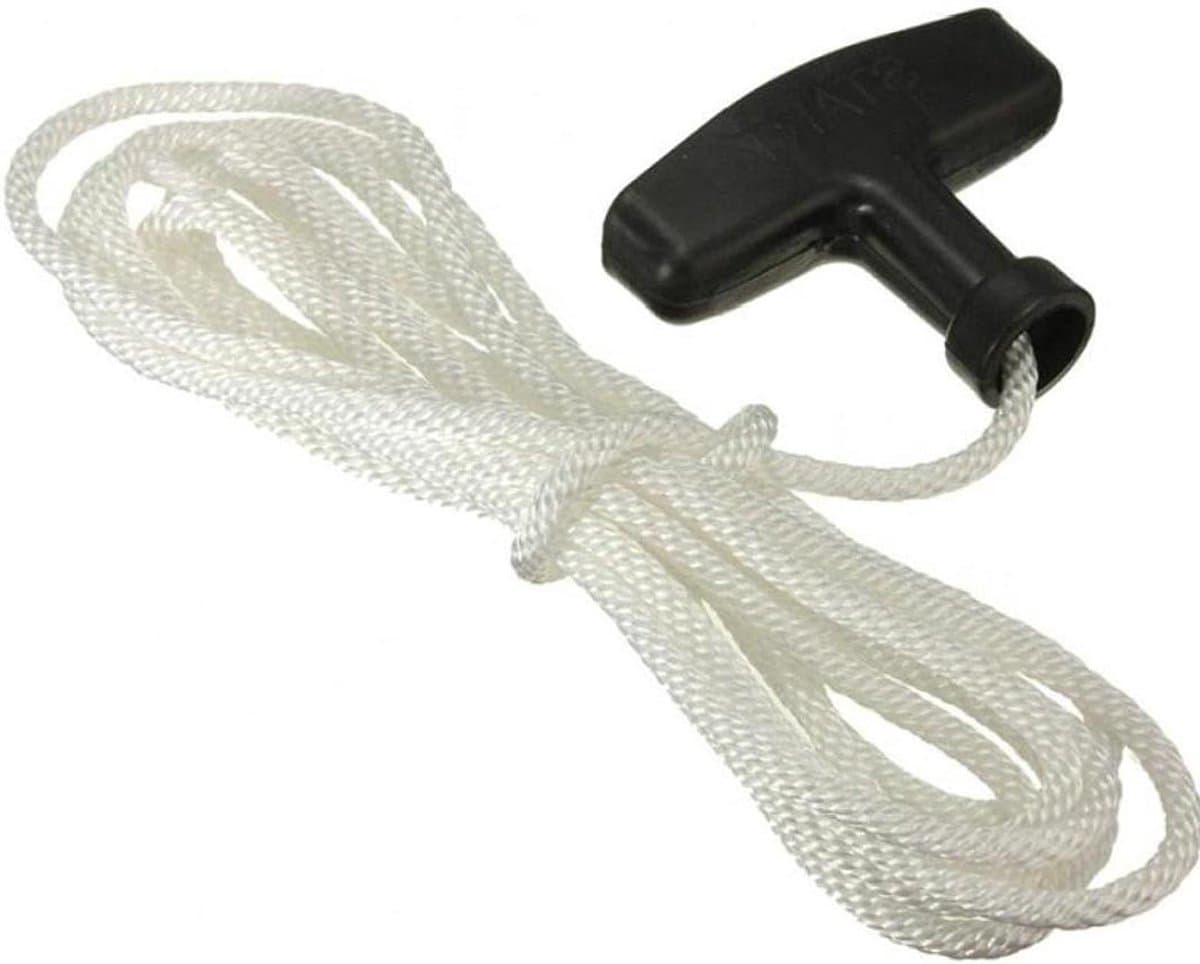 Grasmaaier Starter Touw - Trekkoord Set - Motor Starten - Universeel Ontwerp - 98cm Touw - Zwart Handvat — afbeelding 1