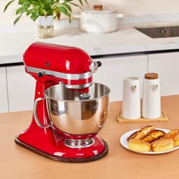 Mixer Onderlegger - Keukenmachine Schuif - Keuken Organisatie - Stabiele Houtconstructie - 4.5-5 Liter - Natuurlijk Hout — thumbnail 5