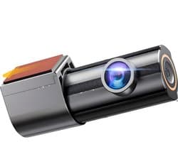 DnA® Dashcam - Dashcam Voor Auto - Dashcams - Dashcam Voor Auto Voor en Achter - Dashcam Draadloos - Zwart - ‎ 4cm x 10cm x 5cm