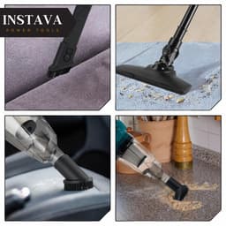 Instava Kruimeldief met LED Licht & Accu – Geschikt voor Makita LXT 18V Accu – Draadloze Handstofzuiger – 10kPa Zuigkracht – 750ML – Kruimeldief voor Auto & Huis — thumbnail 4