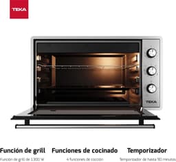 Compacte Oven - Inbouwoven Keuken - Thuis Koken - Hydroclean Reiniging - 42 Liter Capaciteit - Grijs — thumbnail 4